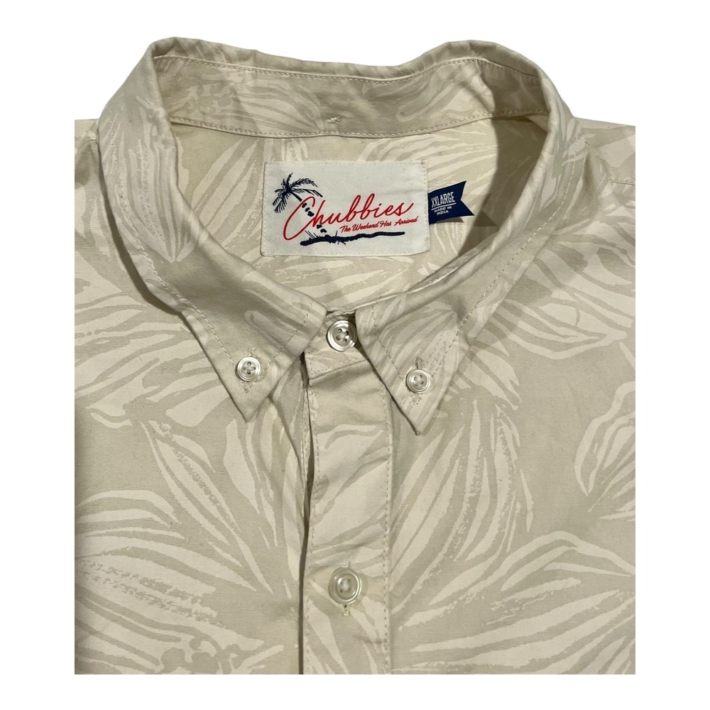 Chubbies Men's XXL Floral Print Shirt‎ Hawaiian Casual The Weekend Has Arrived